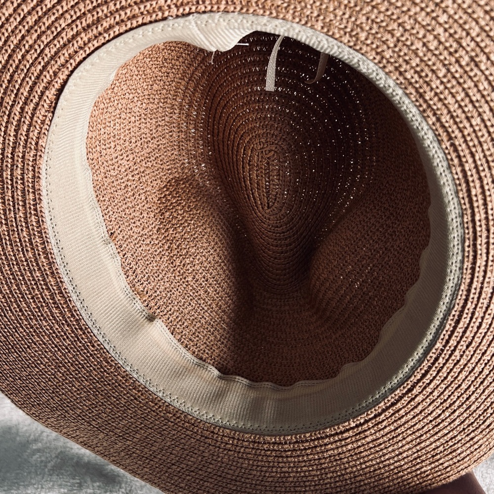 6 pcs Wide Brim Straw Sun Hat - Black - Picture 10 of 15